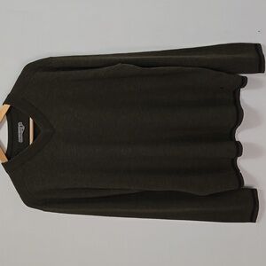 Smartwool Men's V-neck Sweater Size XL Olive Green